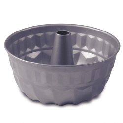 Round non-stick tube pan - grey - ø 22 cm - ideal for angel food cake