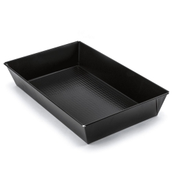 Schwarze Backform mit antihaftbeschichteter Oberfläche - 39 x 23,5 cm - ideal zum Backen von Kuchen - 