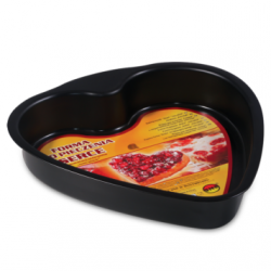 Heart-shaped non-stick baking tin - cafe creme/ beige - ideally suited for baking cakes