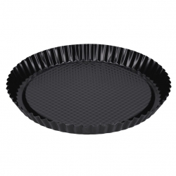 Matrita rotunda de coacere antiaderenta - neagra - ø 20 cm - ideala pentru tarte si alte prajituri - 