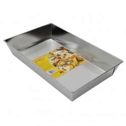 Cutie de copt gofrată - 39 x 23,5 cm - ideală pentru coacerea prăjiturilor - 