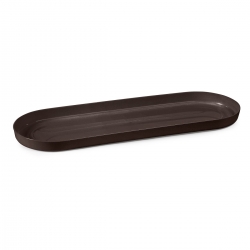 Balcony box saucer / tray - 50 cm - mocha brown