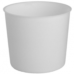 Ümmargune potti - 15 cm suuruste pottide jaoks - valge - 