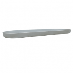 Piatto / vassoio da balcone - 50 cm - grigio chiaro - 