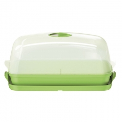 Mini-estufa com cúpula de policarbonato, propagador - Respana Table Greenhouse Plus - verde limão - 