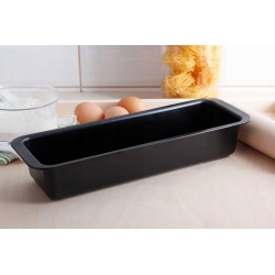Molde negro, molde para pan, con superficie antiadherente - 35 x 11 cm - para patés, pasteles de frutas y pan - 