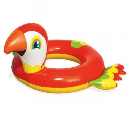 Beach tube, inflatable pool float ring - Parrot - 84 x 76 cm