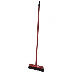 Household broom with a handle