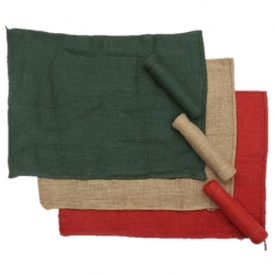 Jute plant protection cover - 80 x 60 cm - 200 g - red