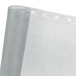 Privatlivsskærm til altan - solafskærmning 0,9 x 5m - 90% - sølvgrå - 