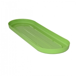 Balcony planter saucer, tray - 50 cm - light green
