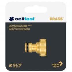 Messing connector, koppeling met binnendraad MESSING - 3/4 "- CELLFAST - 