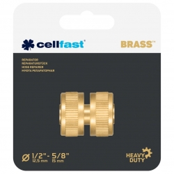 Brass connector, hose coupler, repairer BRASS - 1/2" - CELLFAST