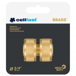 Brass connector, hose coupler, repairer BRASS - 3/4" - CELLFAST
