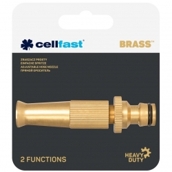 Brass sprinkler nozzle, simple sprayer - BRASS - CELLFAST
