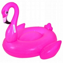 Flutuador de piscina inflável - Flamingo - 110 x 102 x 86 cm - 