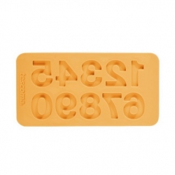 Silicon mould - numbers - DELÍCIA DECO - yellow