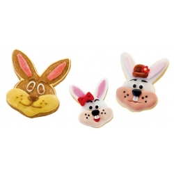 Two-sided cookie cutters - bunnies - DELÍCIA - 4 sizes