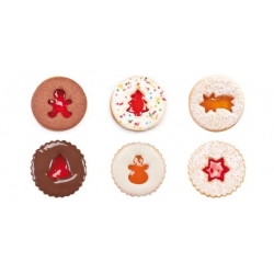 Cortadores de galletas de jengibre de Navidad - DELÍCIA - 8 piezas - 