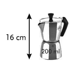 „Stovetop“ espreso aparatas - PALOMA - su 3 puodeliais - 