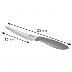 Cuchillo de carne blanco - PRESTO - 12 cm - 6 piezas - 