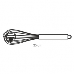 Stainless steel egg beater with a ball - DELÍCIA - 25 cm