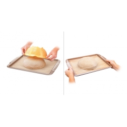 Brotkorbform mit Schüssel - DELLA CASA; Korb mit Teller für hausgemachtes Brot - 