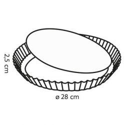 Assadeira para tortas com fundo removível - DELÍCIA - ø 28 cm - 