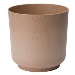 "Satina Eco" plant pot with admixture of wood - 17 cm - natural wood