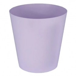 Round plant pot casing 'Vulcano' - 25 cm - lavender blue