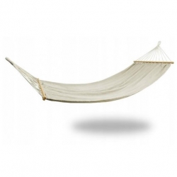 Single hammock with wooden spreader bars - 200 x 100 cm