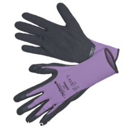 Sarung tangan taman Purple Comfort - ukuran 7 - tipis dan halus - 