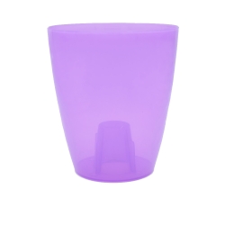 Pot bunga anggrek bulat - Coubi - 16 cm - Violet - 