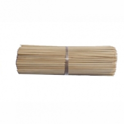 Apdorotos bambuko lazdelės / stulpai - rudi - 40 cm - 10 vnt - 