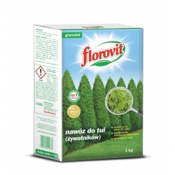 Fertilizzante Thuja (arborvitae) - crescita rapida, colorazione intensa - Florovit® - 1 kg - 