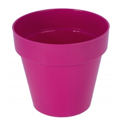 "Ibiza" round pot casing - 16 cm - blueberry-purple