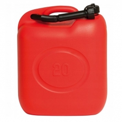 Handige jerrycan voor benzine en andere vloeistoffen - inhoud van 20 liter - 
