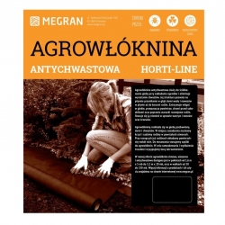 Bruin onkruidvlies (agrotextiel) - voor mulchen - 3,20 x 10,00 m - 