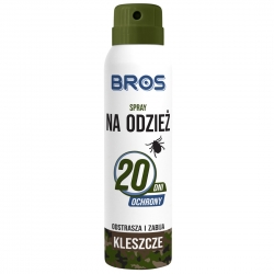 Spray repellente per zecche e uccisione - non entrare nella foresta senza di essa! BROS - 90 ml - 