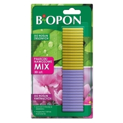 Hnojiace tyčinky mix pre kvitnúce a zelené rastliny - Biopon - 30 ks - 