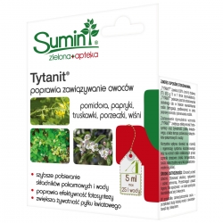 Титанит - помогает растениям помидоров, перца, клубники, смородины и вишни производить больше фруктов - Сумин® - 5 мл - 