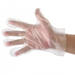 Disposable plastic gloves - 100 pieces
