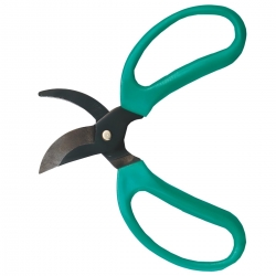 Garden scissors with a flexible handle