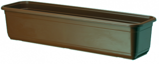 Balkónový box „Venuša“ - hnedý - 60 cm - 