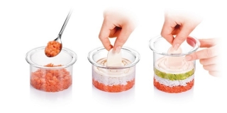 Food forming moulds - PRESTO FoodStyle - rings - 3 pcs