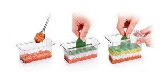 Moldes para moldear alimentos - PRESTO FoodStyle - rectángulos - 3 piezas - 