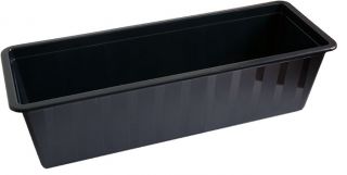 Maceta rectangular para exterior - Agro - 50 cm - Antracita - 