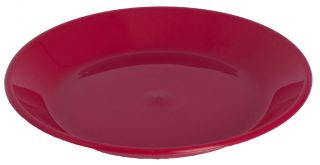 Цветочная тарелка "Колор" - 23 см - вишнево-красная - 