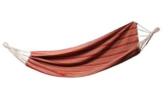 Houpací síť na plátno - 200 x 150 cm - bez podpůrných sloupků, s praktickým pláštěm na plátno - červená - 