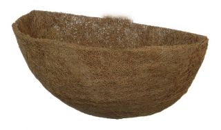 Stenska viseča košara za rože s kokosovim vlaknom - 35 cm - 